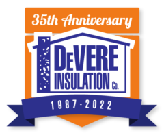 DeVere Insulation 35th Anniversary logo.